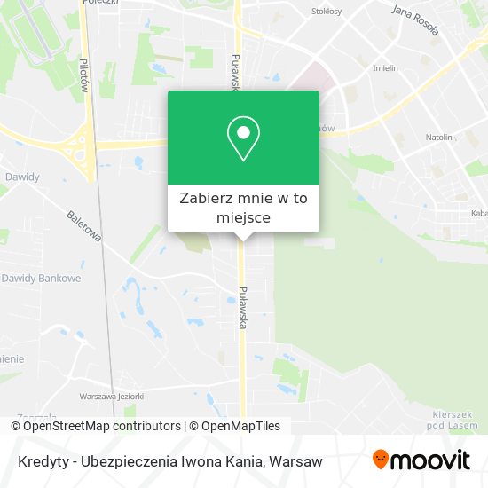 Mapa Kredyty - Ubezpieczenia Iwona Kania