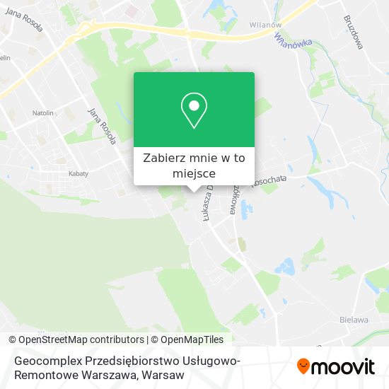 Mapa Geocomplex Przedsiębiorstwo Usługowo-Remontowe Warszawa