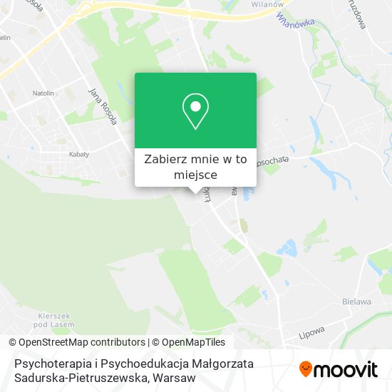 Mapa Psychoterapia i Psychoedukacja Małgorzata Sadurska-Pietruszewska