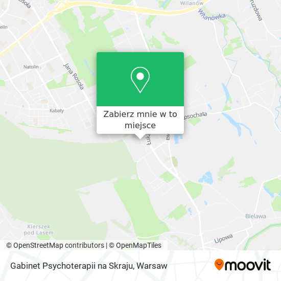 Mapa Gabinet Psychoterapii na Skraju