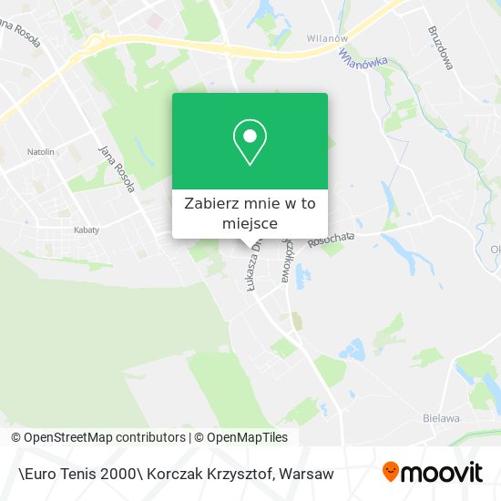 Mapa \Euro Tenis 2000\ Korczak Krzysztof