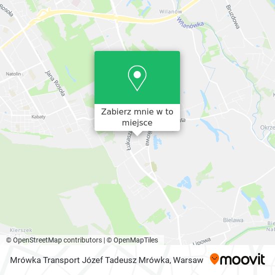 Mapa Mrówka Transport Józef Tadeusz Mrówka