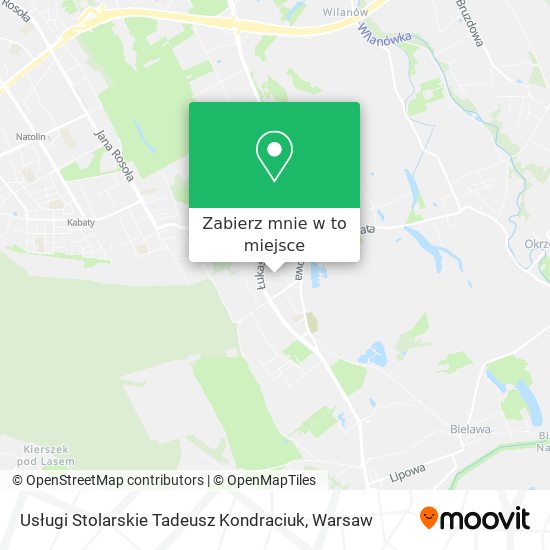 Mapa Usługi Stolarskie Tadeusz Kondraciuk