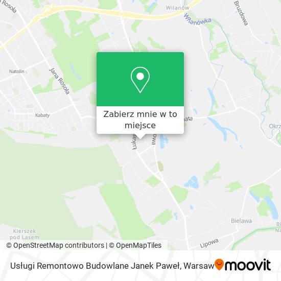 Mapa Usługi Remontowo Budowlane Janek Paweł