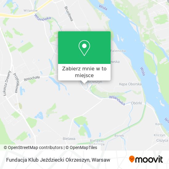 Mapa Fundacja Klub Jeździecki Okrzeszyn