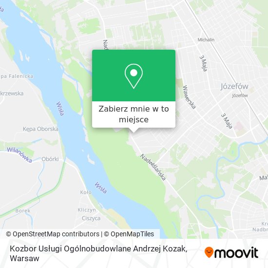 Mapa Kozbor Usługi Ogólnobudowlane Andrzej Kozak