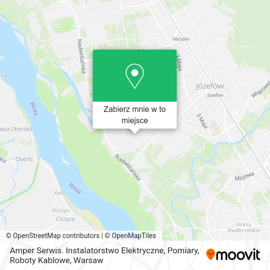 Mapa Amper Serwis. Instalatorstwo Elektryczne, Pomiary, Roboty Kablowe