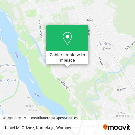 Mapa Kisiel M. Odzież, Konfekcja