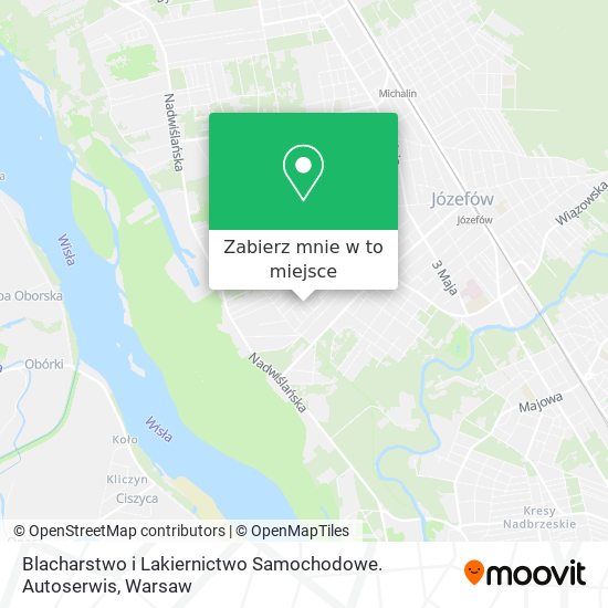 Mapa Blacharstwo i Lakiernictwo Samochodowe. Autoserwis