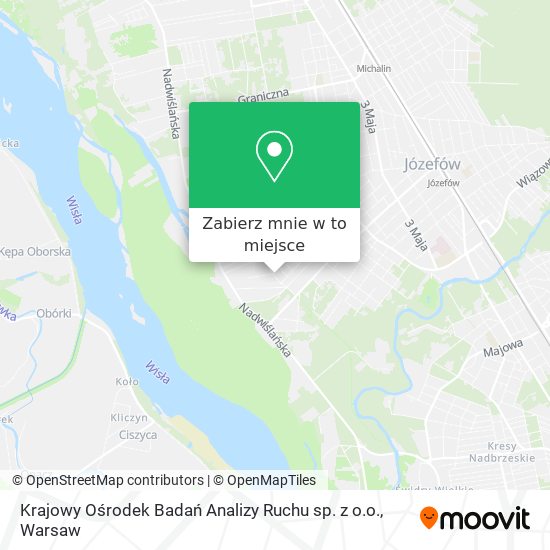 Mapa Krajowy Ośrodek Badań Analizy Ruchu sp. z o.o.