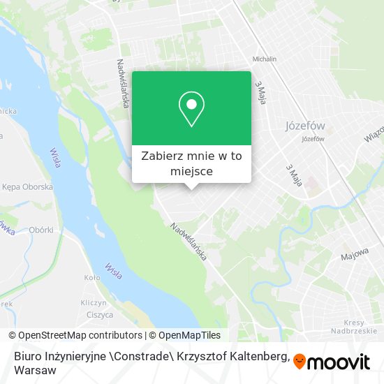 Mapa Biuro Inżynieryjne \Constrade\ Krzysztof Kaltenberg