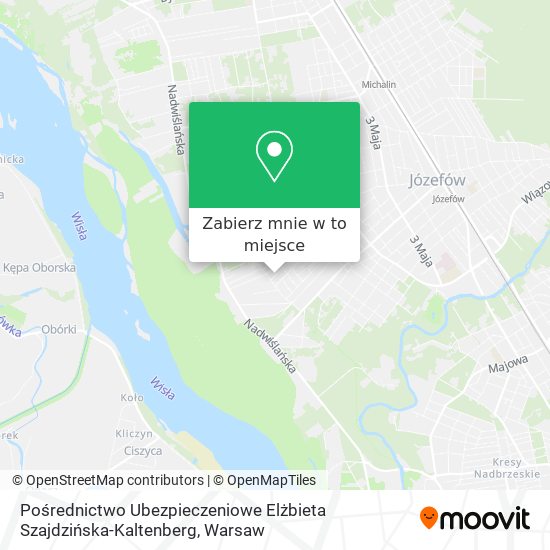 Mapa Pośrednictwo Ubezpieczeniowe Elżbieta Szajdzińska-Kaltenberg