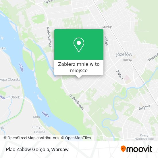 Mapa Plac Zabaw Gołębia