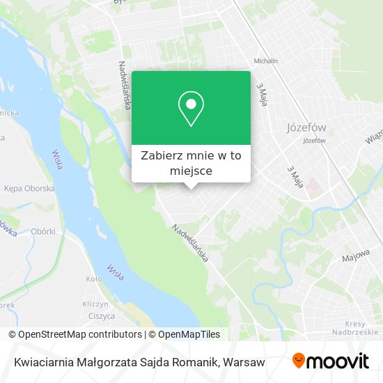 Mapa Kwiaciarnia Małgorzata Sajda Romanik