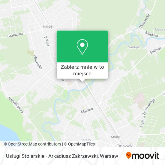 Mapa Usługi Stolarskie - Arkadiusz Zakrzewski