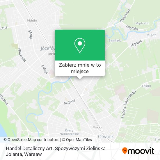 Mapa Handel Detaliczny Art. Spożywczymi Zielińska Jolanta