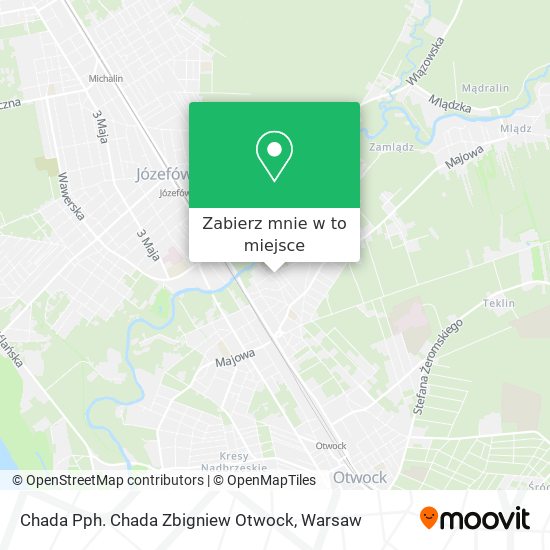 Mapa Chada Pph. Chada Zbigniew Otwock