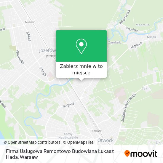 Mapa Firma Usługowa Remontowo Budowlana Łukasz Hada