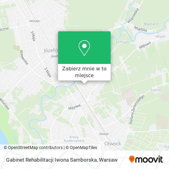 Mapa Gabinet Rehabilitacji Iwona Samborska