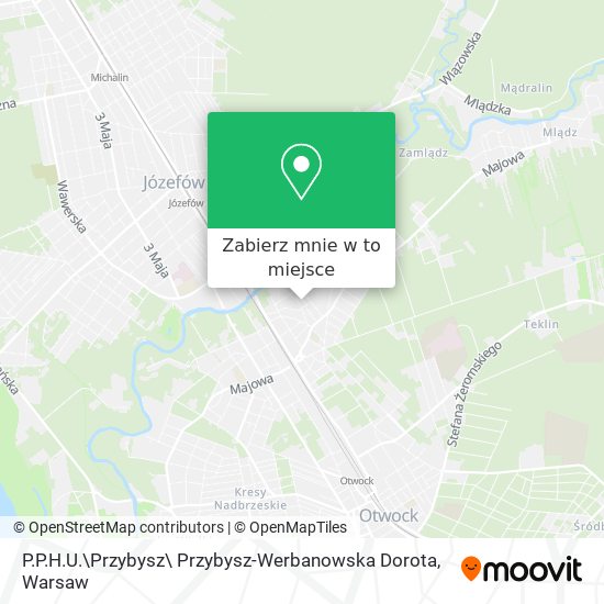 Mapa P.P.H.U.\Przybysz\ Przybysz-Werbanowska Dorota