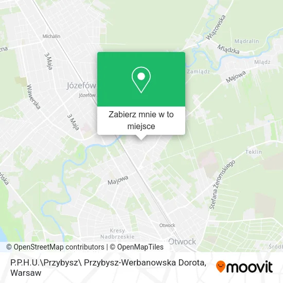 Mapa P.P.H.U.\Przybysz\ Przybysz-Werbanowska Dorota