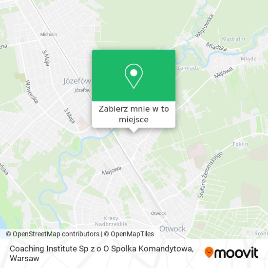 Mapa Coaching Institute Sp z o O Spolka Komandytowa