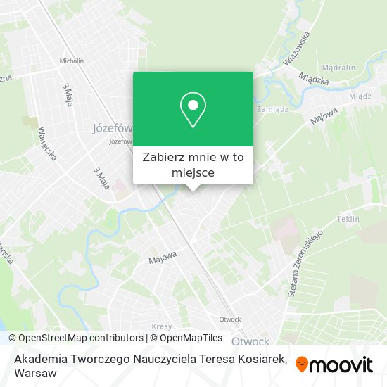 Mapa Akademia Tworczego Nauczyciela Teresa Kosiarek