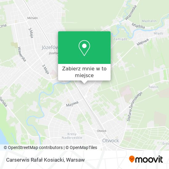 Mapa Carserwis Rafał Kosiacki