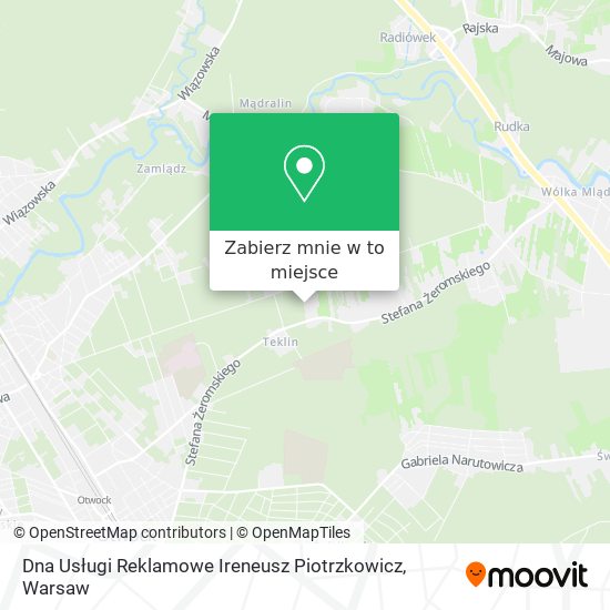 Mapa Dna Usługi Reklamowe Ireneusz Piotrzkowicz