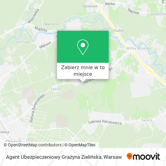 Mapa Agent Ubezpieczeniowy Grażyna Zielińska