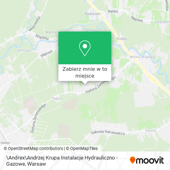 Mapa \Andrex\Andrzej Krupa Instalacje Hydrauliczno - Gazowe