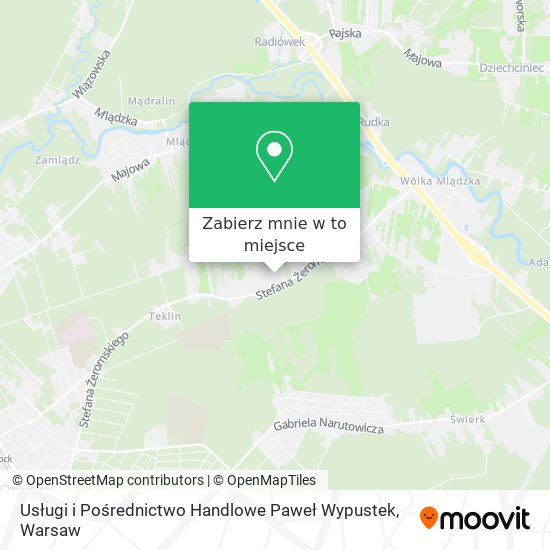 Mapa Usługi i Pośrednictwo Handlowe Paweł Wypustek