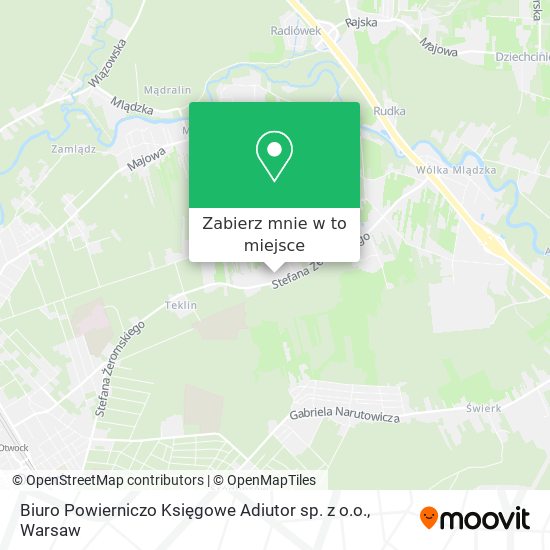 Mapa Biuro Powierniczo Księgowe Adiutor sp. z o.o.