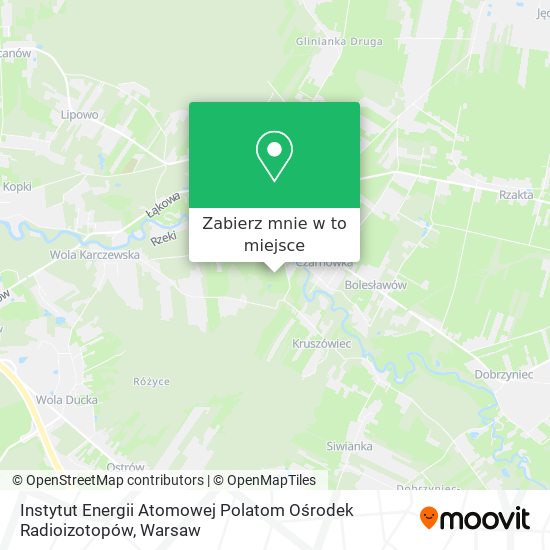 Mapa Instytut Energii Atomowej Polatom Ośrodek Radioizotopów