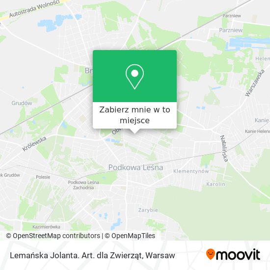 Mapa Lemańska Jolanta. Art. dla Zwierząt