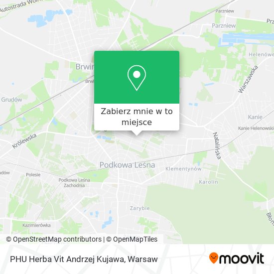 Mapa PHU Herba Vit Andrzej Kujawa