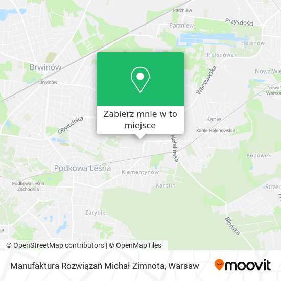 Mapa Manufaktura Rozwiązań Michał Zimnota