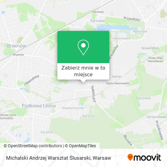 Mapa Michalski Andrzej Warsztat Ślusarski