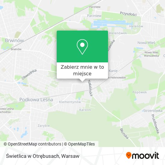 Mapa Świetlica w Otrębusach