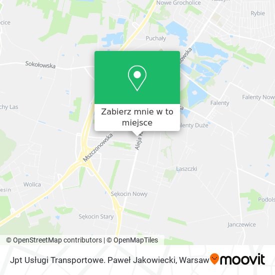 Mapa Jpt Usługi Transportowe. Paweł Jakowiecki