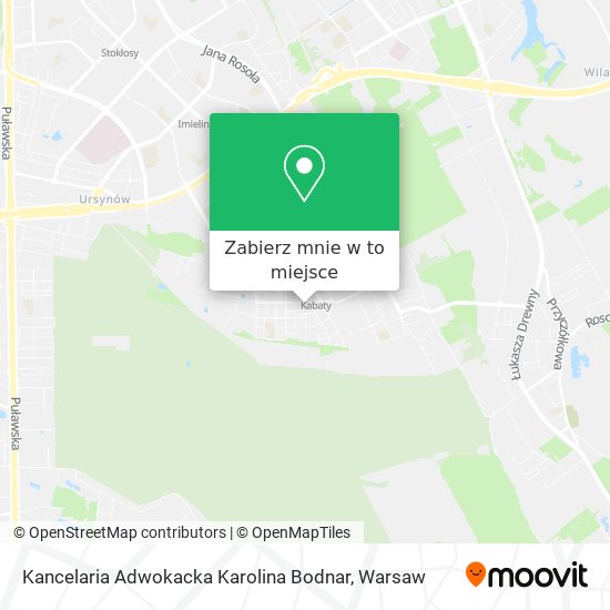 Mapa Kancelaria Adwokacka Karolina Bodnar