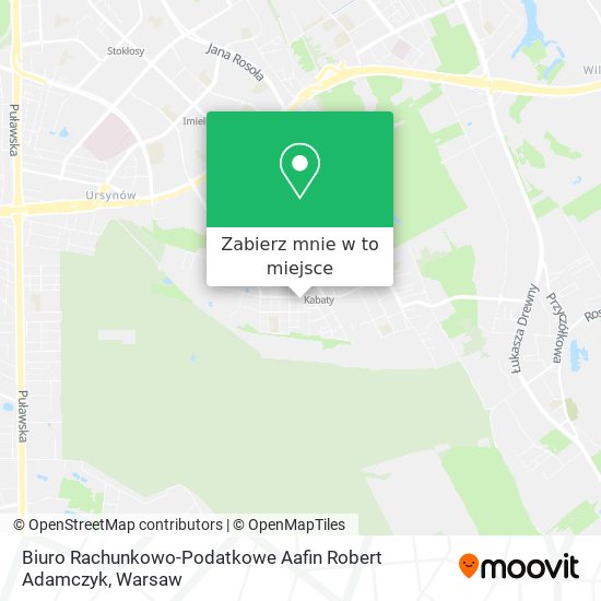 Mapa Biuro Rachunkowo-Podatkowe Aafin Robert Adamczyk