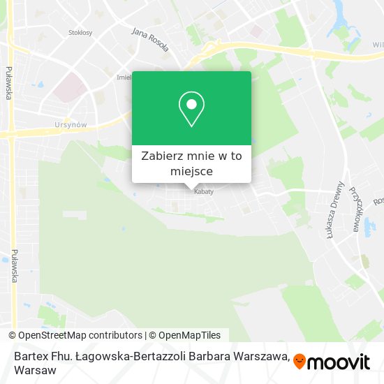 Mapa Bartex Fhu. Łagowska-Bertazzoli Barbara Warszawa