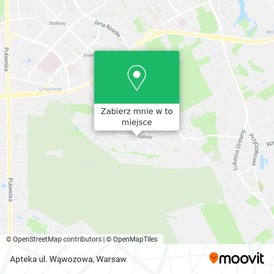 Mapa Apteka ul. Wąwozowa