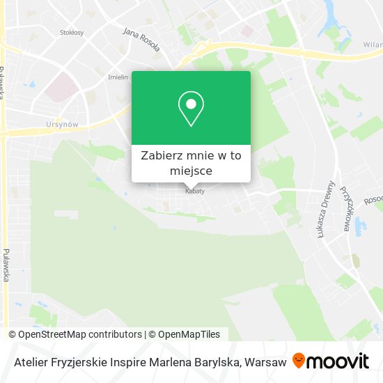 Mapa Atelier Fryzjerskie Inspire Marlena Barylska