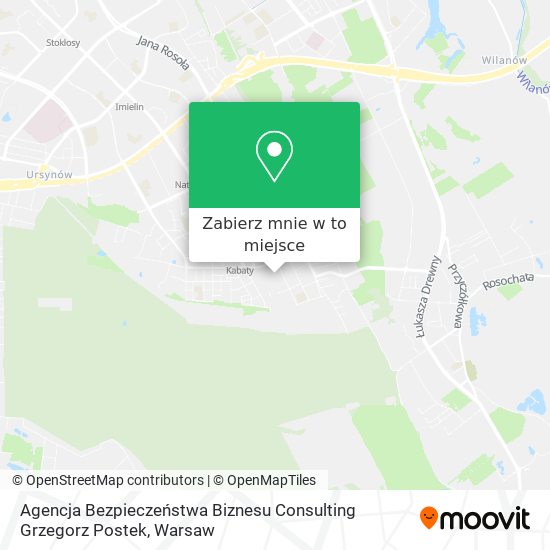 Mapa Agencja Bezpieczeństwa Biznesu Consulting Grzegorz Postek