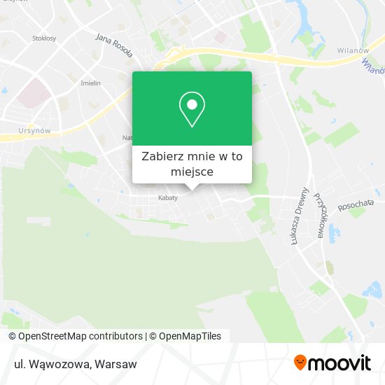 Mapa ul. Wąwozowa