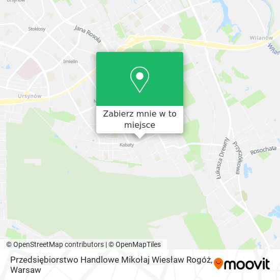 Mapa Przedsiębiorstwo Handlowe Mikołaj Wiesław Rogóż