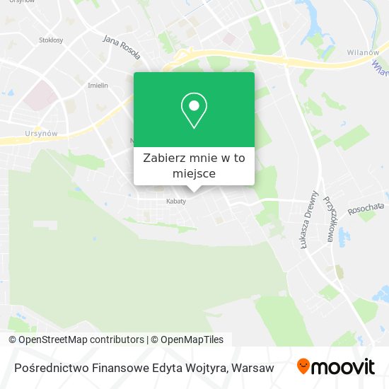 Mapa Pośrednictwo Finansowe Edyta Wojtyra