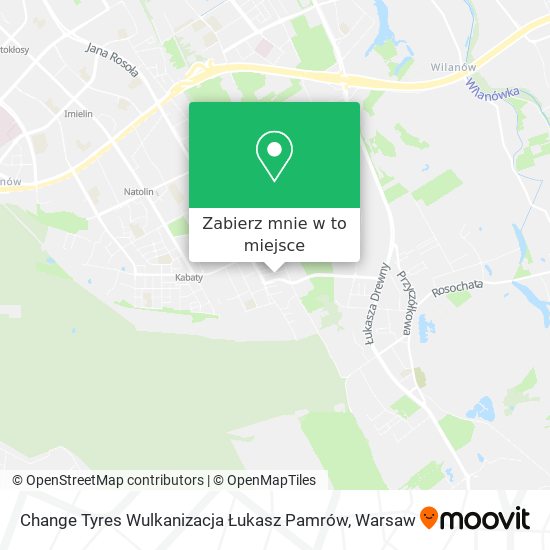 Mapa Change Tyres Wulkanizacja Łukasz Pamrów